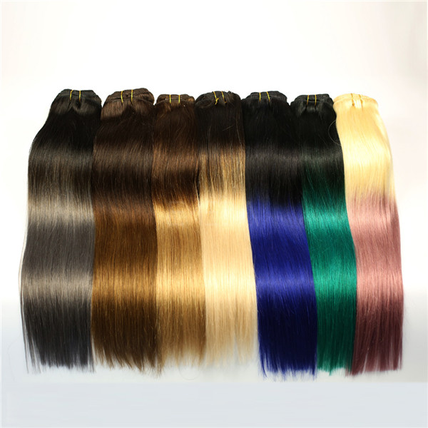  Hot sale cheap two tone omber color hair extensions clip inWJ006 